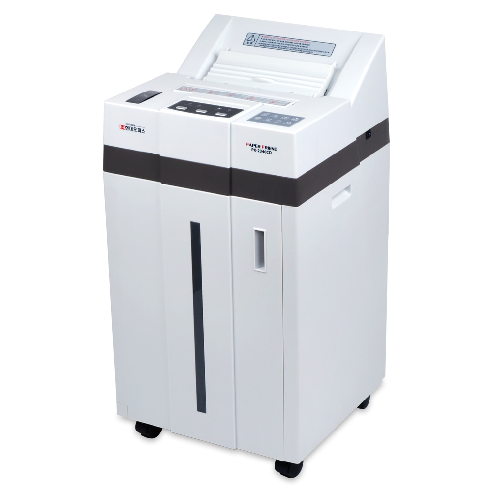 페이퍼프랜드 현대오피스 중대형 자동급지 문서세단기 PK-2340CD 자동급지 100매 파지함 40L