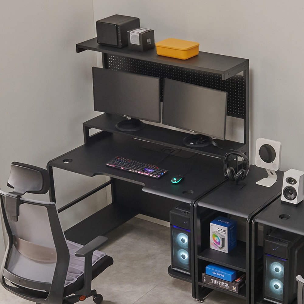 상도가구 D11 컴퓨터책상 기본형 1인용 게이밍책상 2인용 pc방책상 홈오피스 1200