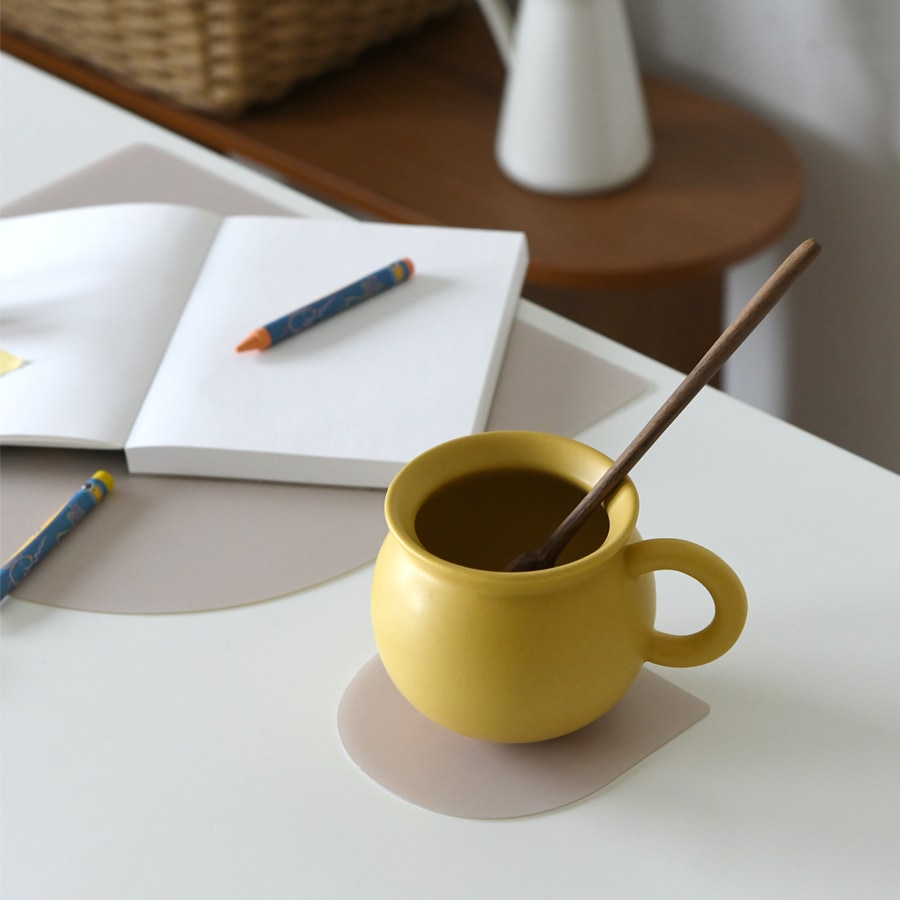 드보에 컵받침 논슬립 티 코스터 친환경 라엘 TPU 컵받침 3color