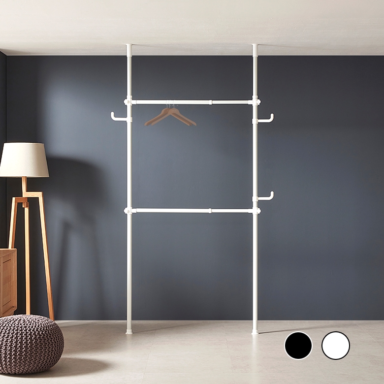 [오늘출발] [신상품] 행거전문가 스미스 2단 행거 3colors