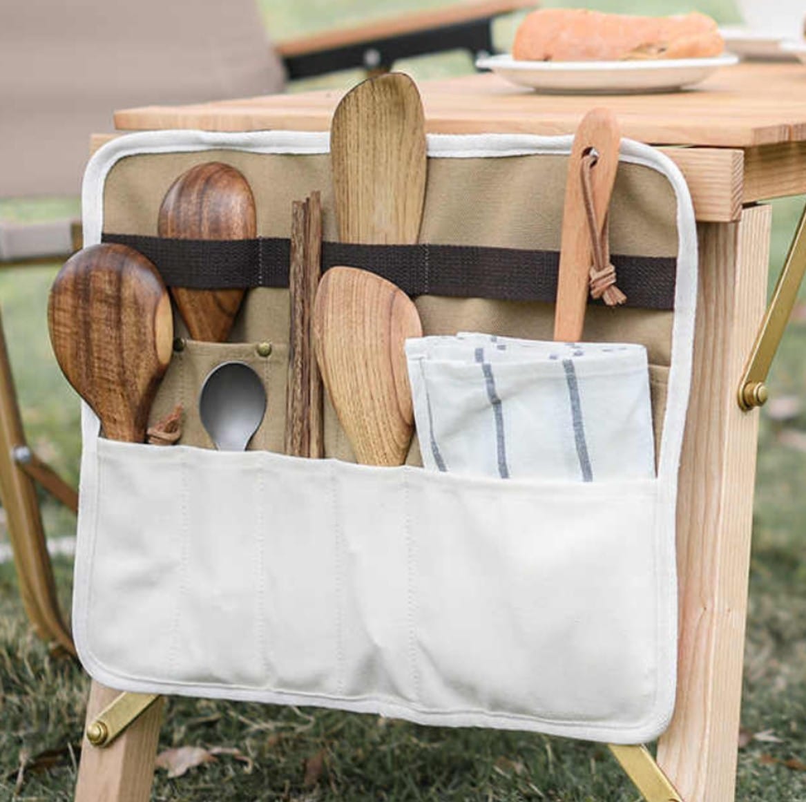 오늘도 감성캠핑 피크닉 식기수납 파우치 조리도구수납가방