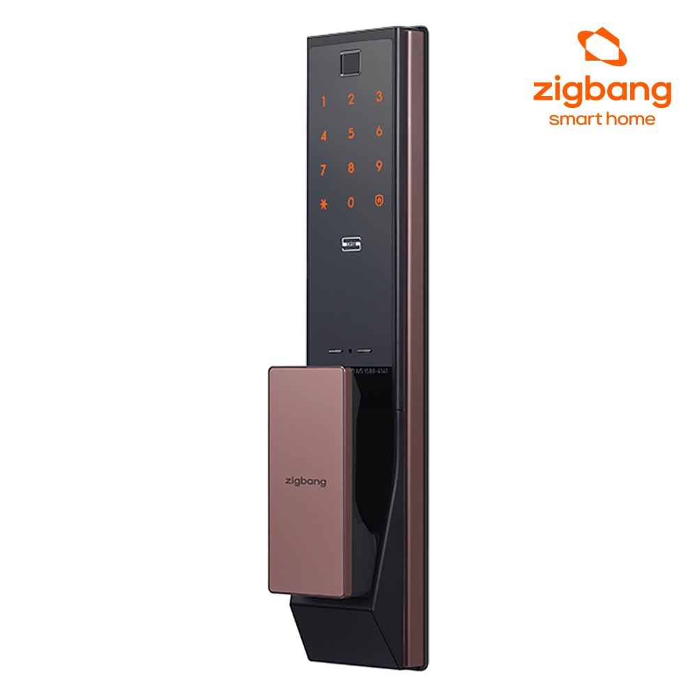 직방 스마트 홈 설치 지문인식도어락 SHP-DP951 푸시풀도어락 카드키 번호키