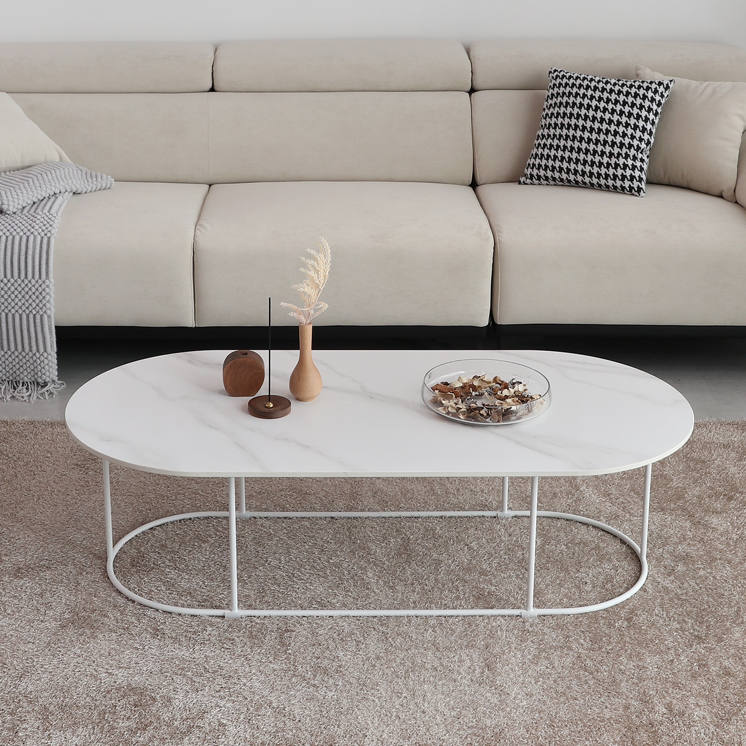 [신상품] 티엔느디자인 디나 DINA 포세린 세라믹 거실 소파 테이블 대리석 마블 카페 인테리어