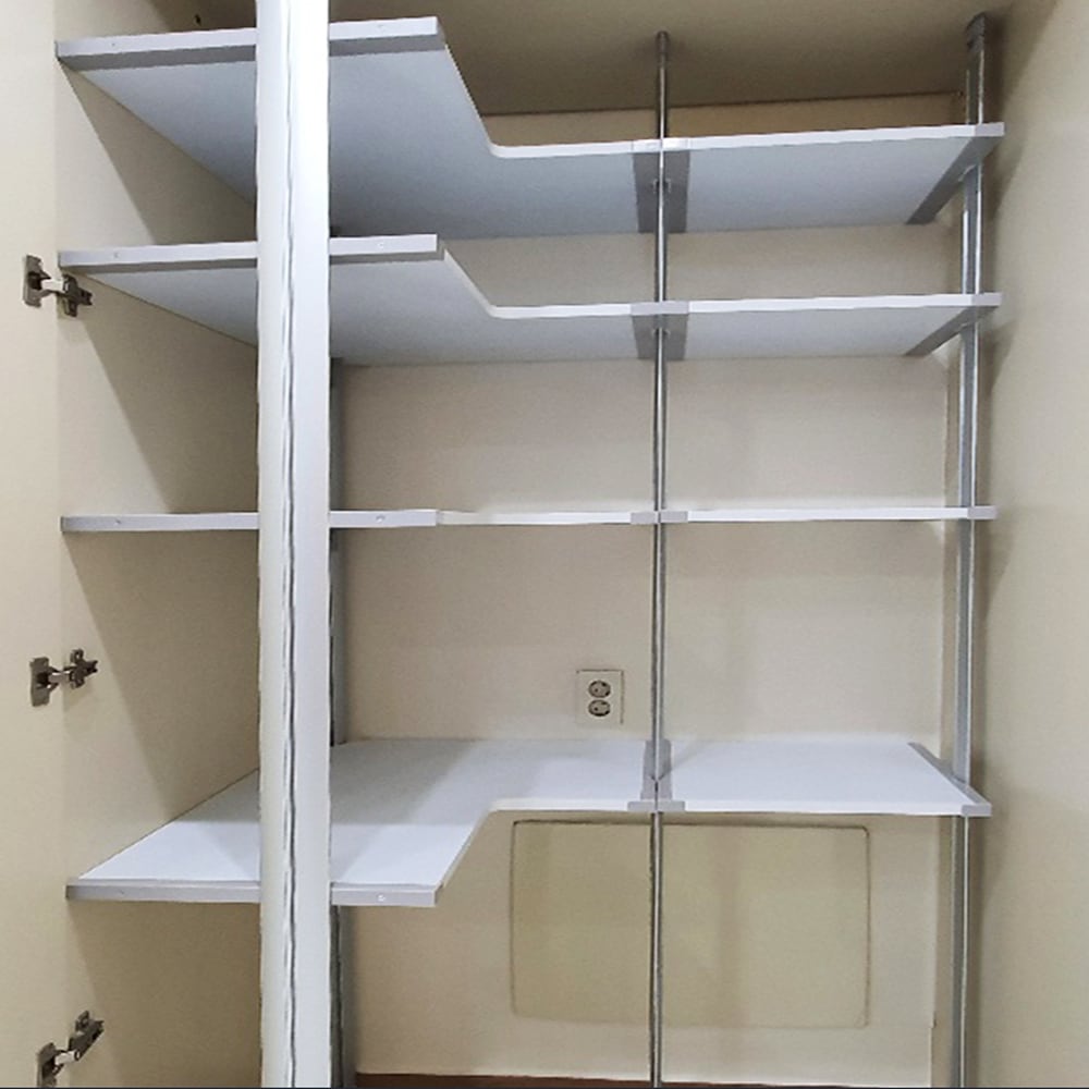 [신상품]노엘리안 김치냉장고자리수납장 주방팬트리장 코너 시스템펜트리선반 베란다창고정리수납 무타공선반장 맞춤