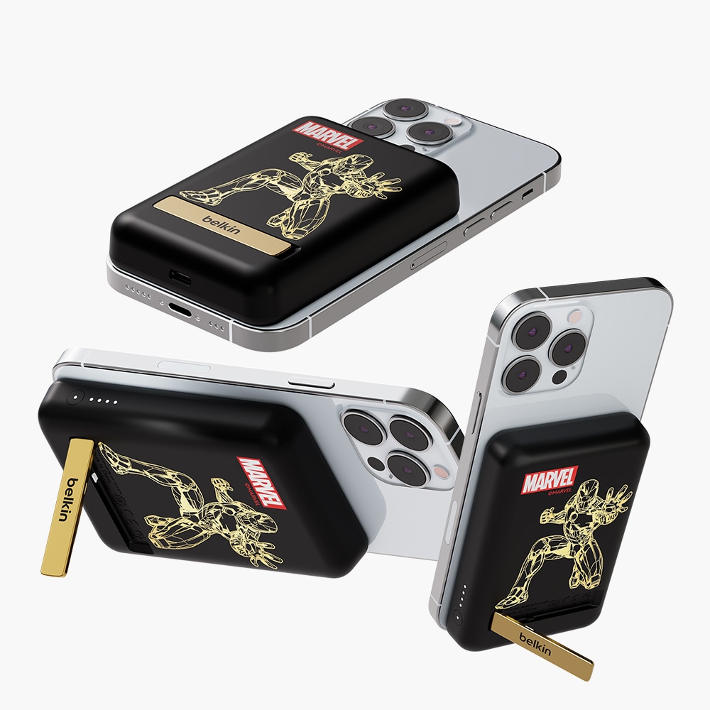 벨킨 마블 아이언맨 5K 맥세이프 보조배터리 BPD004BG