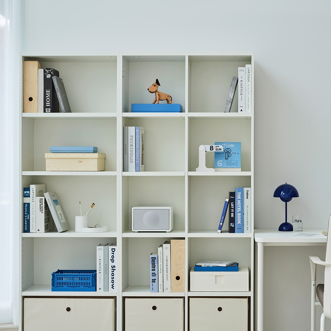 한샘 티오 격자책장 5단 80cm 