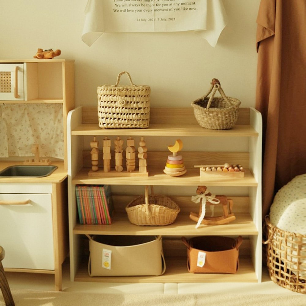 [오늘출발][신상품]심플룸 모아 교구장 낮은 원목 아기 유아