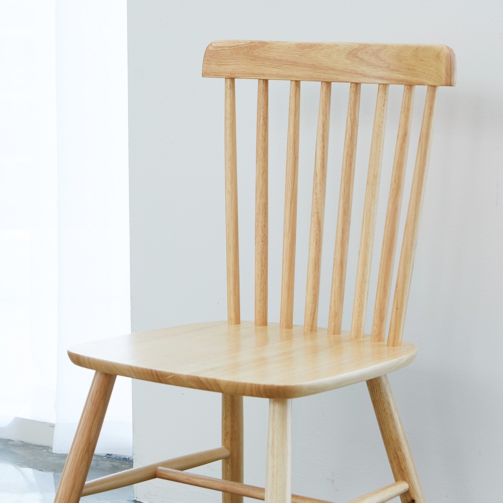 [신상품] 베스트리빙 토토 고무나무 원목 의자 4colors - 내츄럴