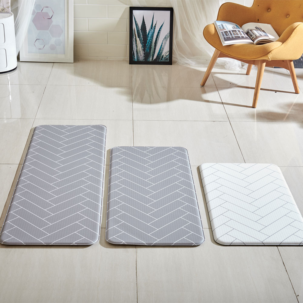 [신상품] 이노하우스 북유럽풍 프리미엄 PVC 주방매트 벨라헤링본 3size - 벨라헤링본_대(46x124)