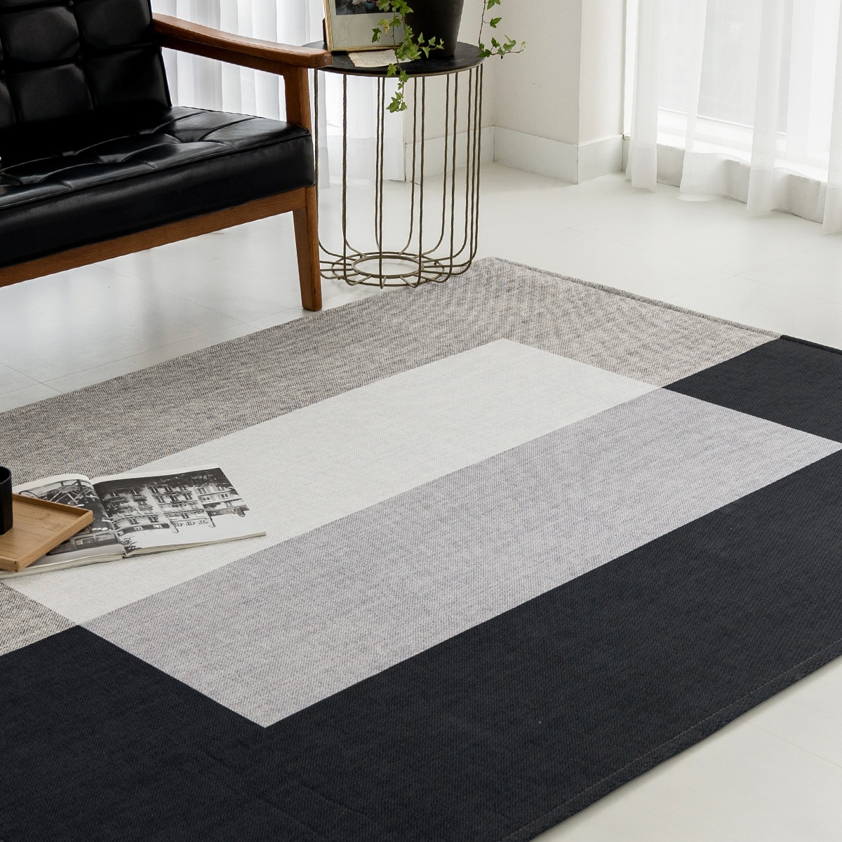 마이하우스 먼지없는 워셔블 사계절 거실 방수 러그 브릭 2size - 특대형 230x145 