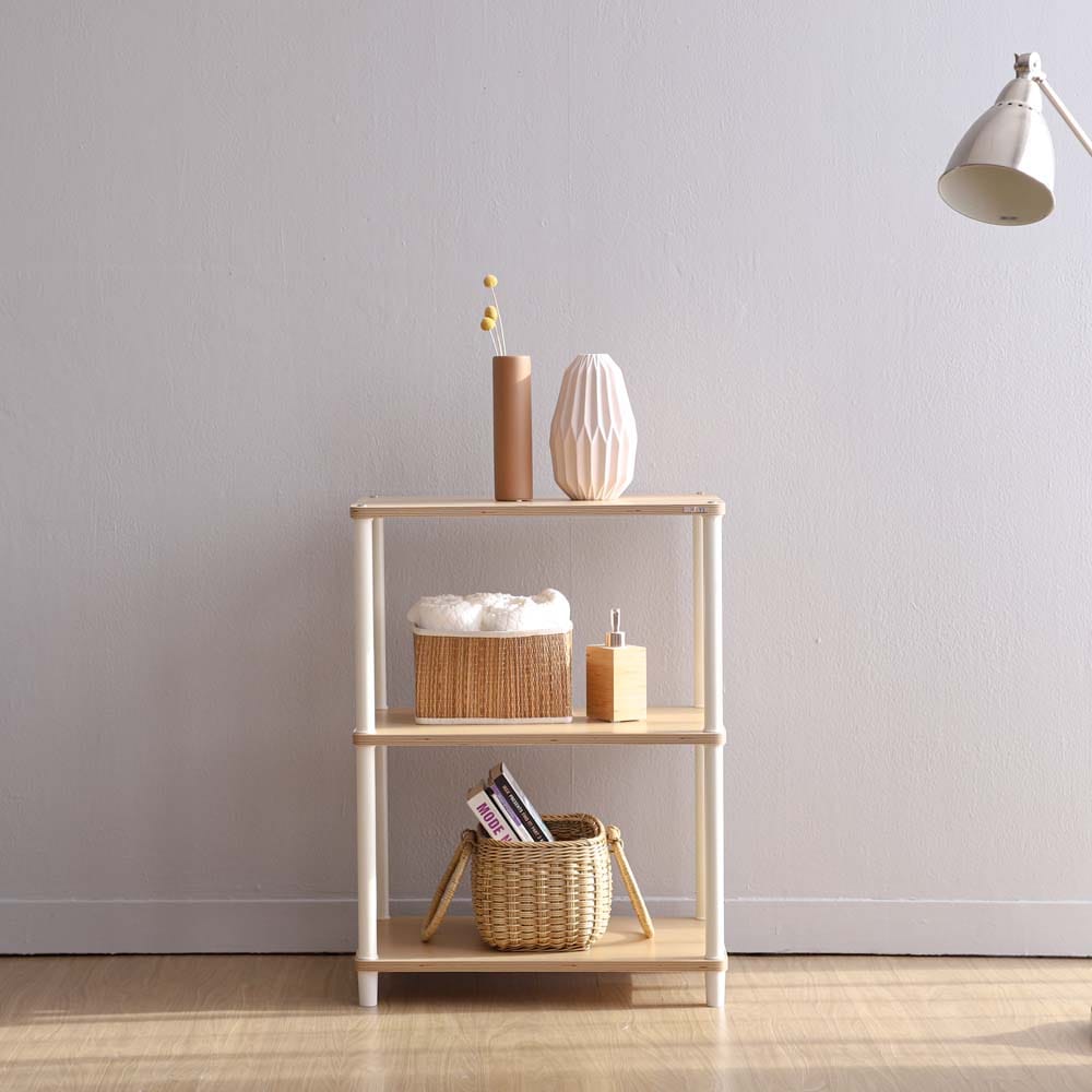 [오늘출발] [신상품] 소프시스 E0등급 다용도 선반 진열장 렌지대 3단~5단 시리즈 - (티/화)폴로 3단선반 800