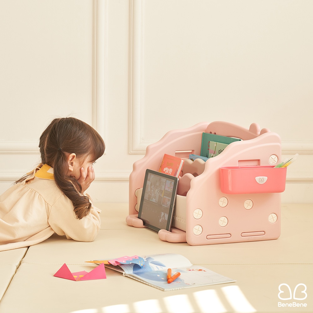 [오늘출발][신상품]베네베네 리틀 디노 미니책장 전면책장 정리대 - 핑크