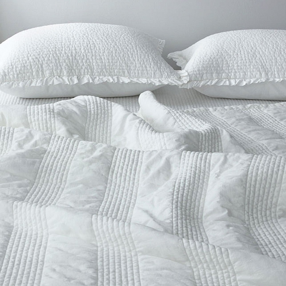 [신상품]하코데이즈 모던 피그먼트 60수 스프레드 홀짝누빔 3size 6colors - S/SS스프레드[160x200]_화이트