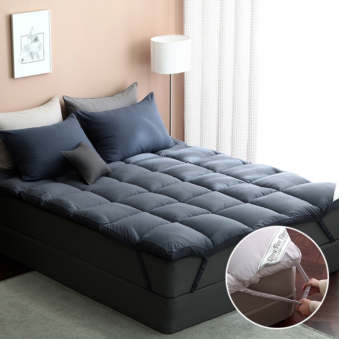 타카타카 울트라파인화이바 더클라우딩 밴딩형토퍼 S/SS/Q/K 5colors - K_네이비