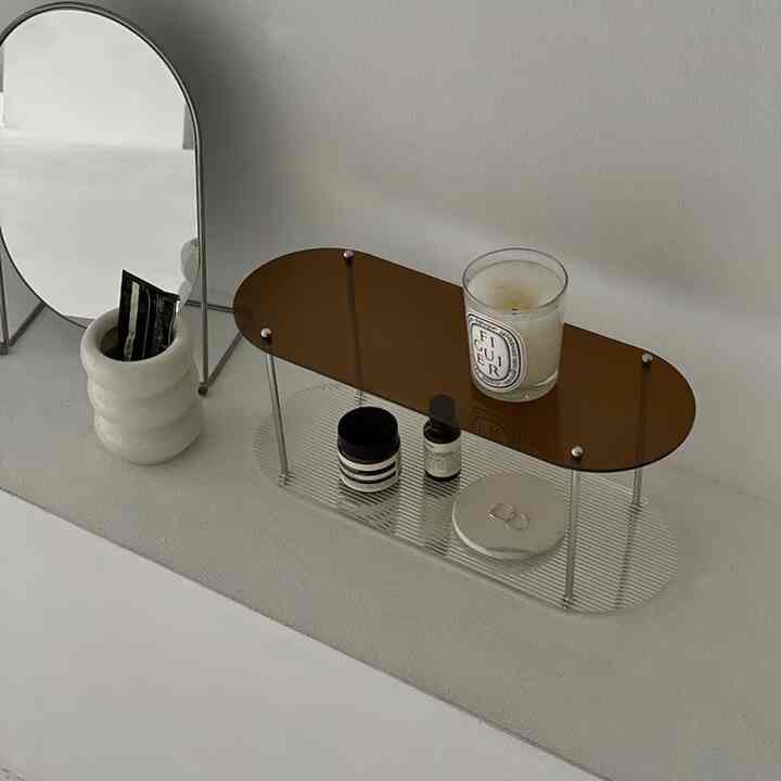 ripple アクリル 2段 ディスプレイ ラック