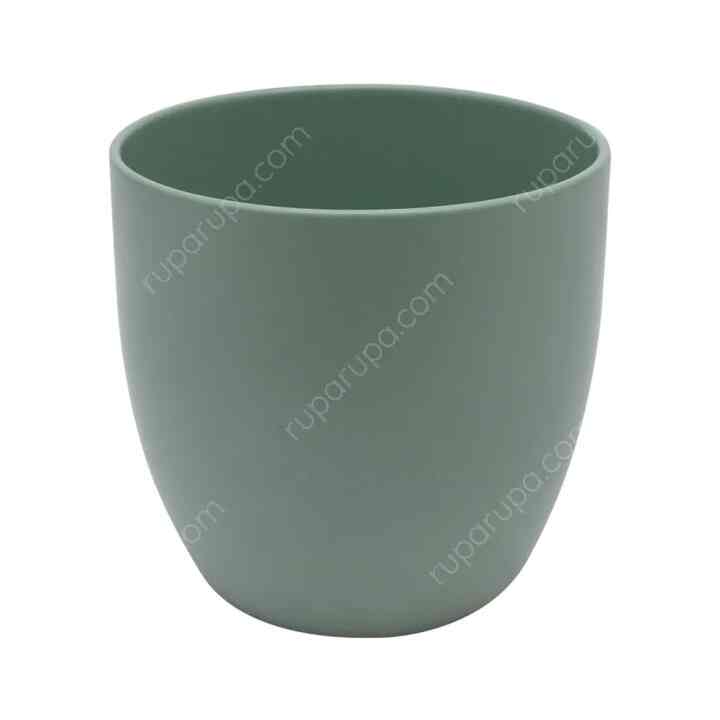 Sk Pot Tanaman Basel Matte 16 Cm - Hijau