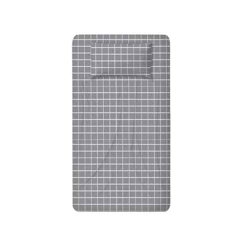 Kain Sprei Bedcover 90x200 cm, Kotak Abu