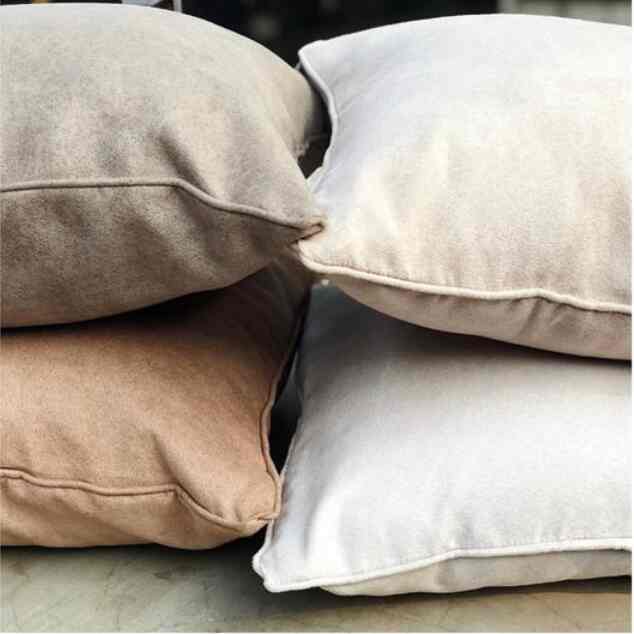 Sarung bantal sofa suede