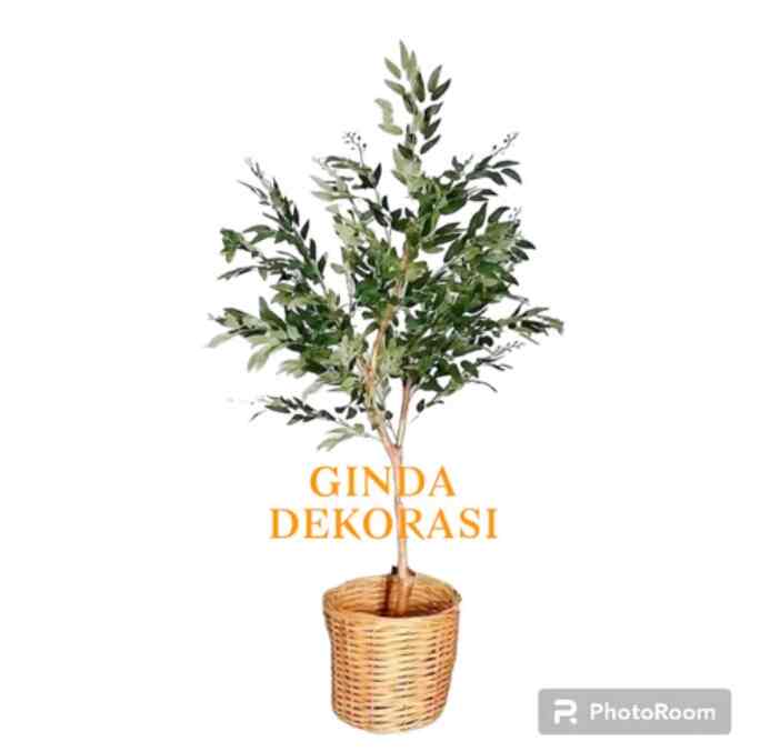 TANAMAN HIAS PLASTIK DEKORASI POHON WILLOW TREE ARTIFICIAL 120 CM