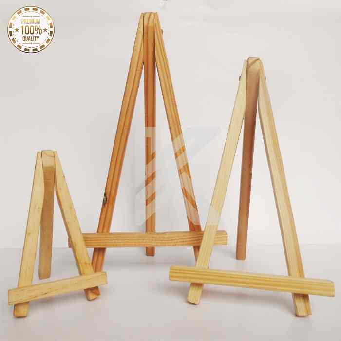 Wooden Easel - Stand Lukis Kayu Pinus