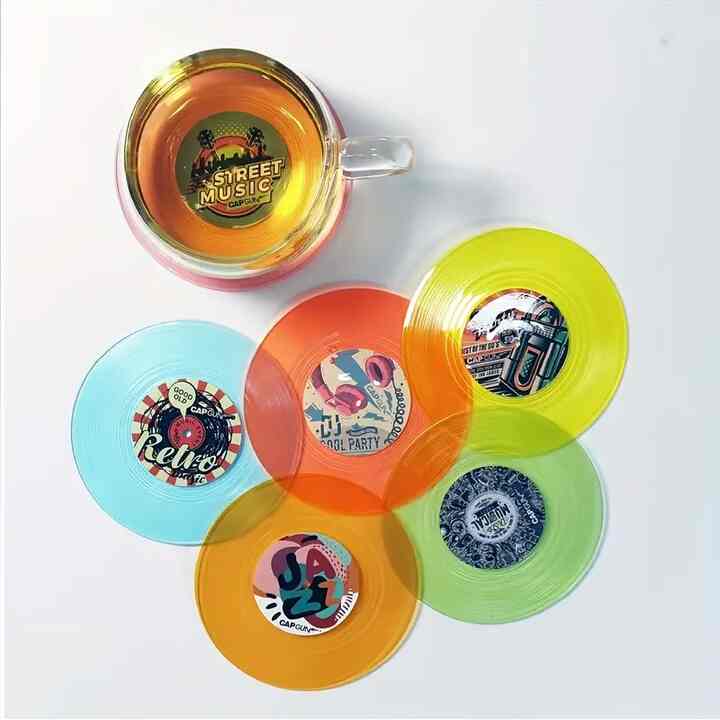 ホルダー付き レコードコースターセット