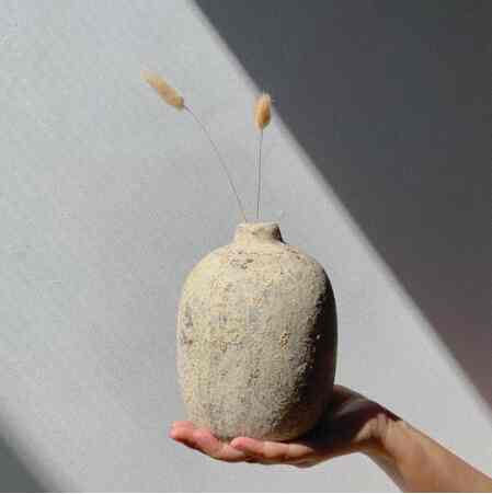 Upala Vase, Mustard Rustic