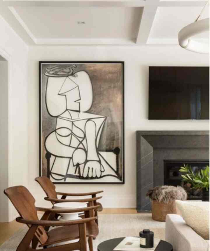 Hiasan Dinding Modern Abstract 120x80cm