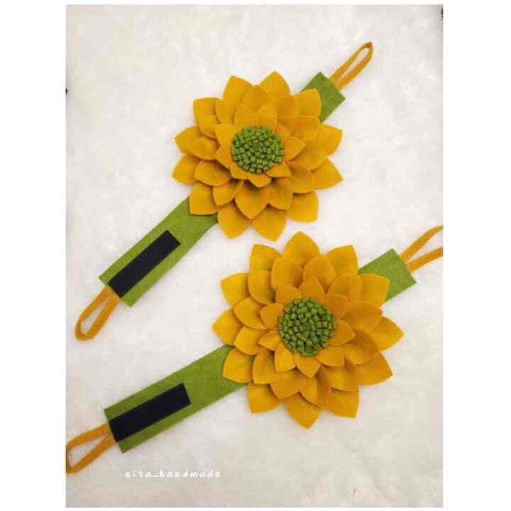 Ikat Gorden Bunga Dahlia - costumize color