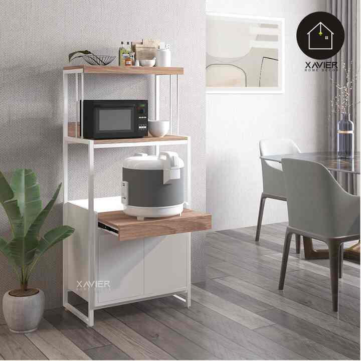 Rak Dapur Charlie White & Charlie Matte Brown