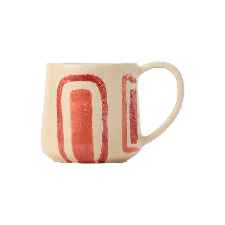 REACTIVE GEOMETRIC マグ CORAL&RED