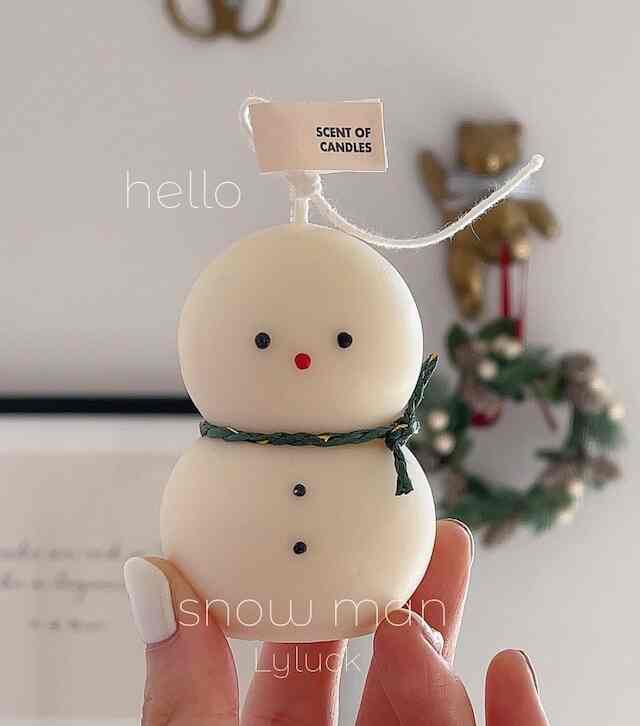 スノーマン キャンドル