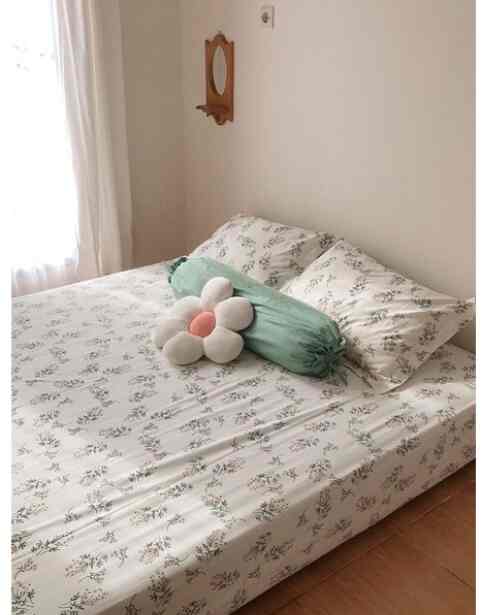 Sprei katun lokal | sprei kotak kotak