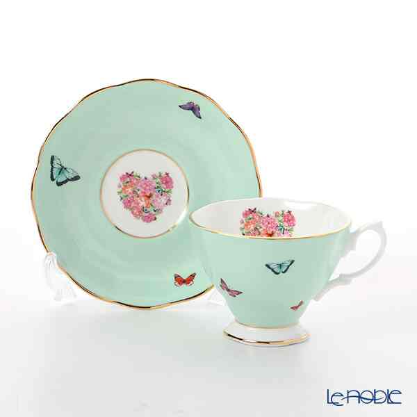 ミランダ・カー ブレシング ティーカップ＆ソーサー ＆ プレート 20cm(グリーン)