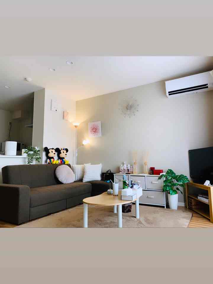 我が家のリビング！
一部ご紹介♡

#リビング
#1LDK
#11畳
#積水ハウス
#シャーメゾン
#Yogibo
#ミッキー
#ミニー
#スタンドライト
#フロアライト
#クッション