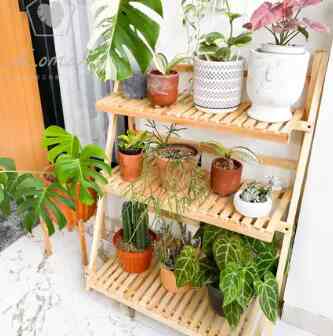 Rak Kayu Lipat 3 susun