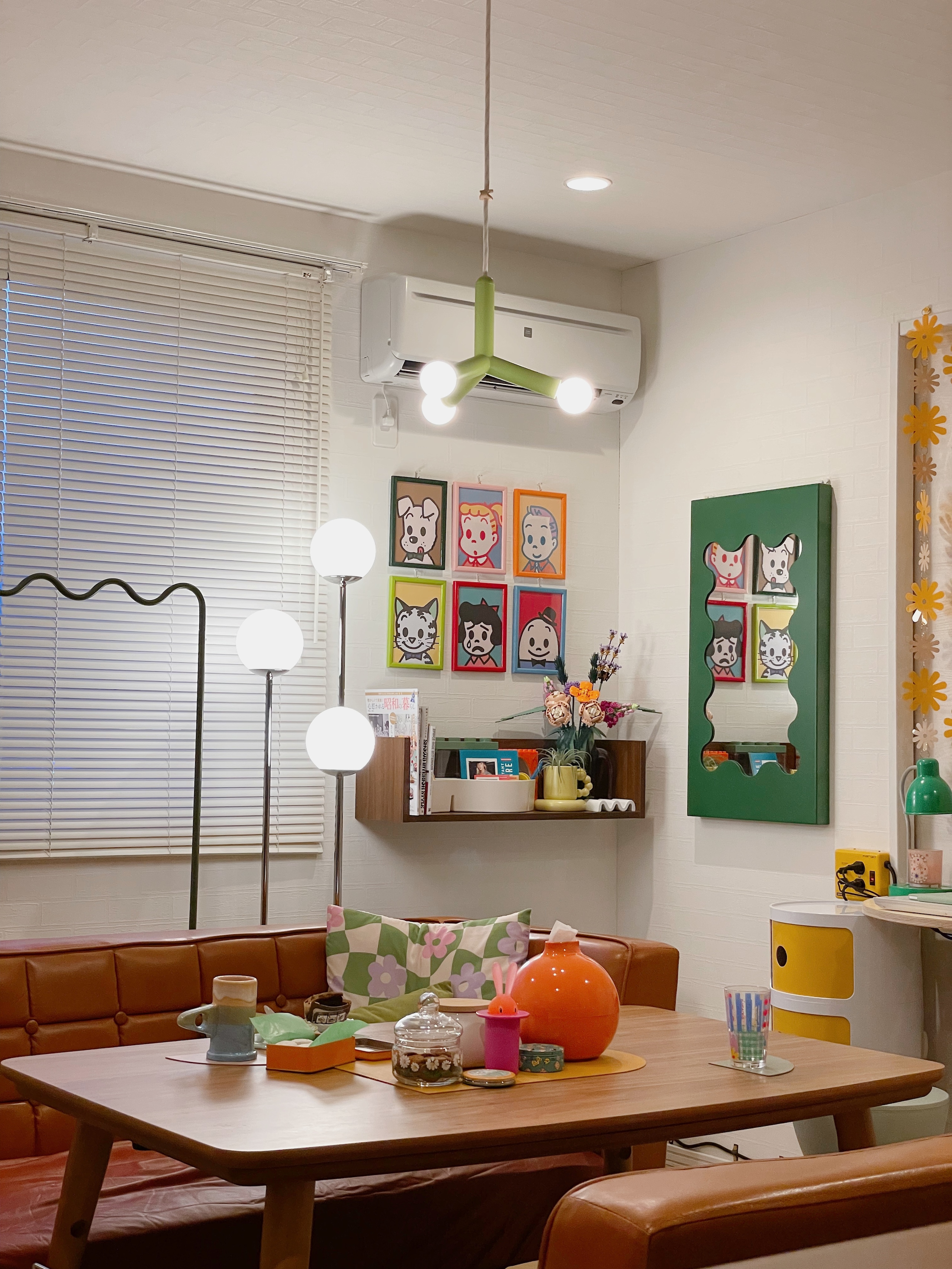 CLARO wave pipe ハンガーラック オリーブグリーン | ハンガーラック