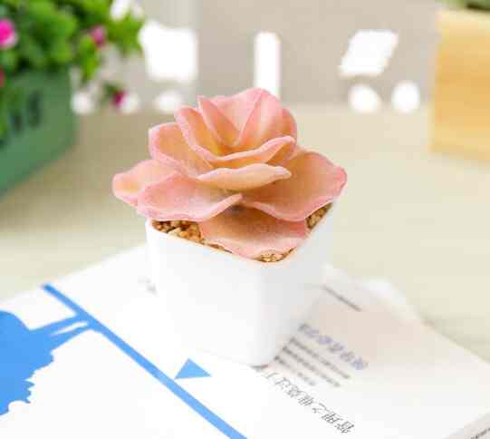 Pot Bonsai Bunga Mini - Pink