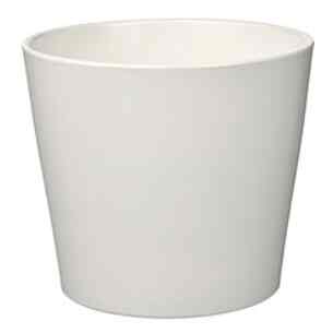 POT TANAMAN DIAMMETER 15 CM WARNA PUTIH