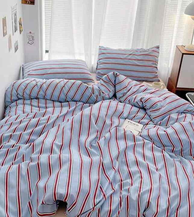 ストライプセット  ポリエステルベッドリネン［4サイズ］