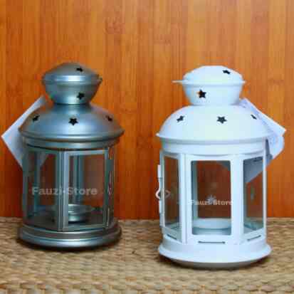 Lentera Lilin Kecil Galvanis / Candle Lamps Dekoration