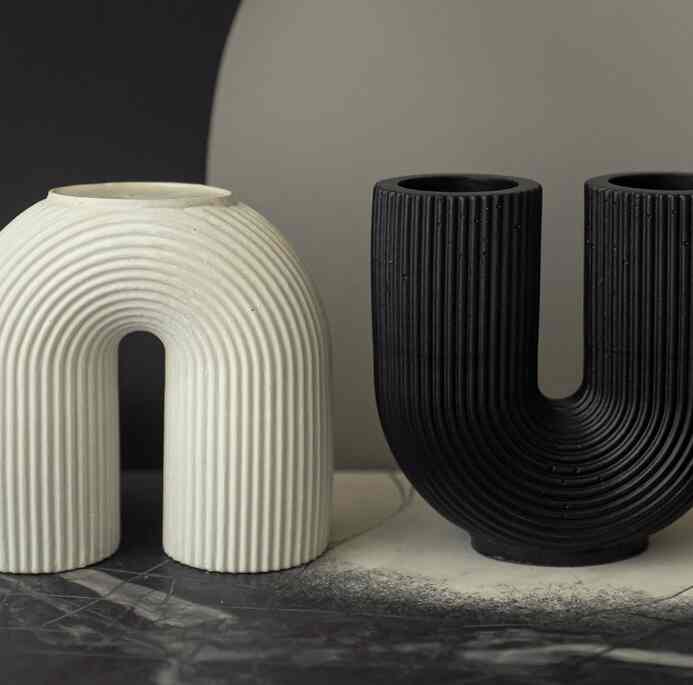 RIGATE Concrete Candle Holder / Tempat Lilin Semen