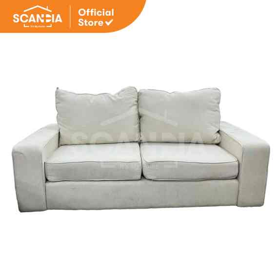 Sofa 2 Seat Elsinore 165x81x84cm Custard Kursi Retro 2 Dudukan