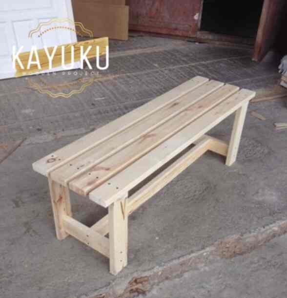 Kursi Panjang Jati Belanda 80x30x45cm