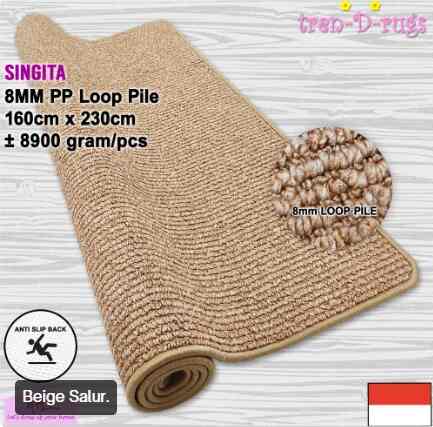 Karpet permadani stripe garis polos anti slip