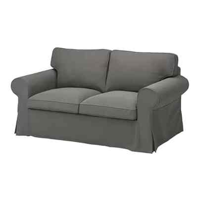 EKTORP Sofa 2 dudukan, hakebo abu-abu tua