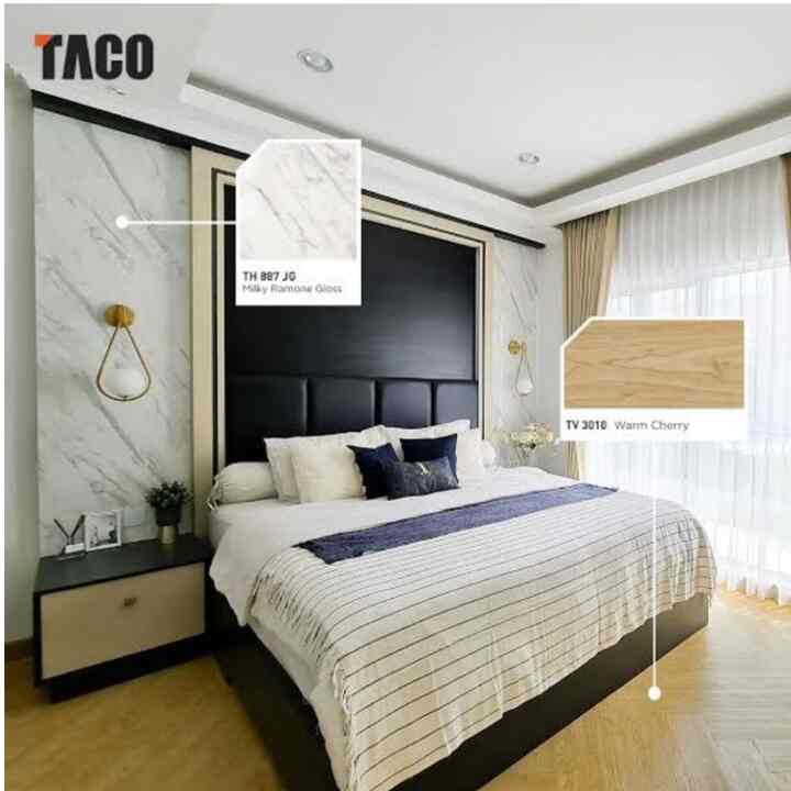 HPL motif wood kayu dan stone batu - customize pattern and color