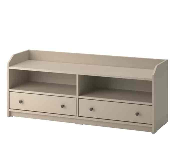 HAUGA Meja tv, krem, 138x36x54 cm