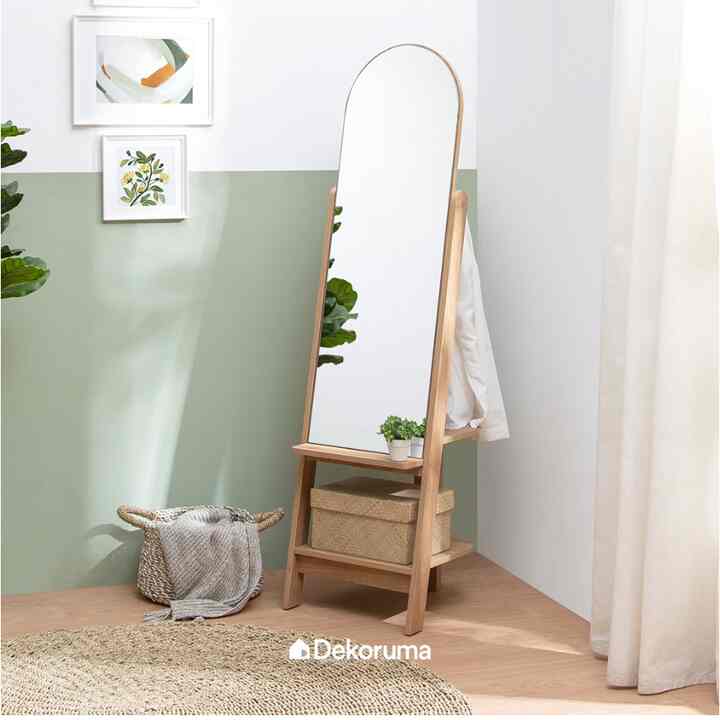 HEIMA Standing Mirror Cokelat