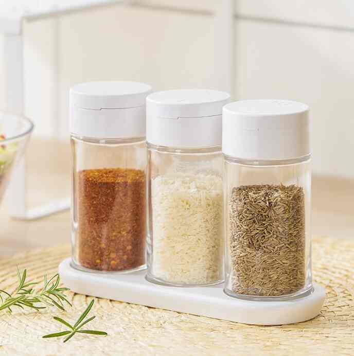 SASA - Seasoning Jar Tempat Bumbu Kaca Set