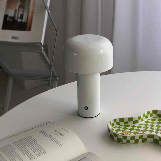 USB mushroom テーブルランプ タッチ式［6色］